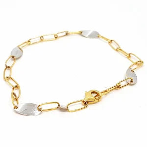 Bracelet Or jaune, Or blanc
