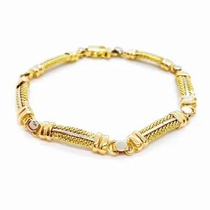 Bracelet Or jaune, Or blanc
