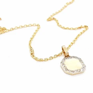 Collier Chaîne + pendentif Or jaune Diamant