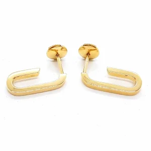 Dinh van Boucles d'oreilles Maillon Or jaune