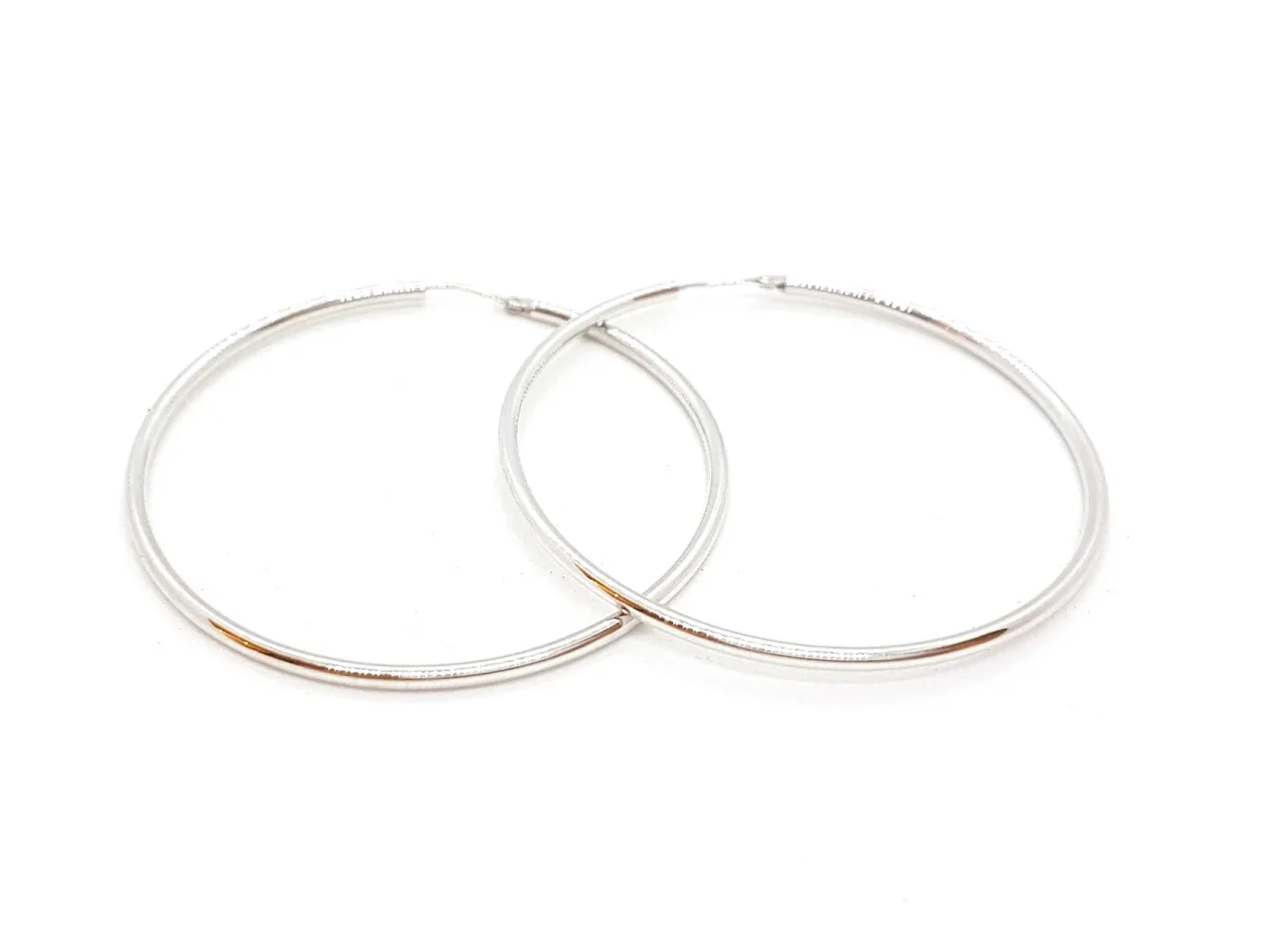 Boucles d'oreilles Créoles Or blanc