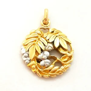 Pendentif Or jaune, Or blanc