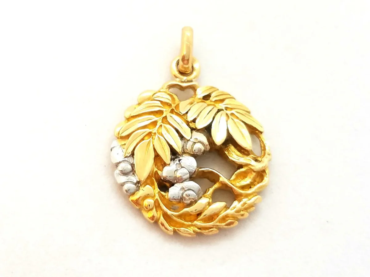 Pendentif Or jaune, Or blanc