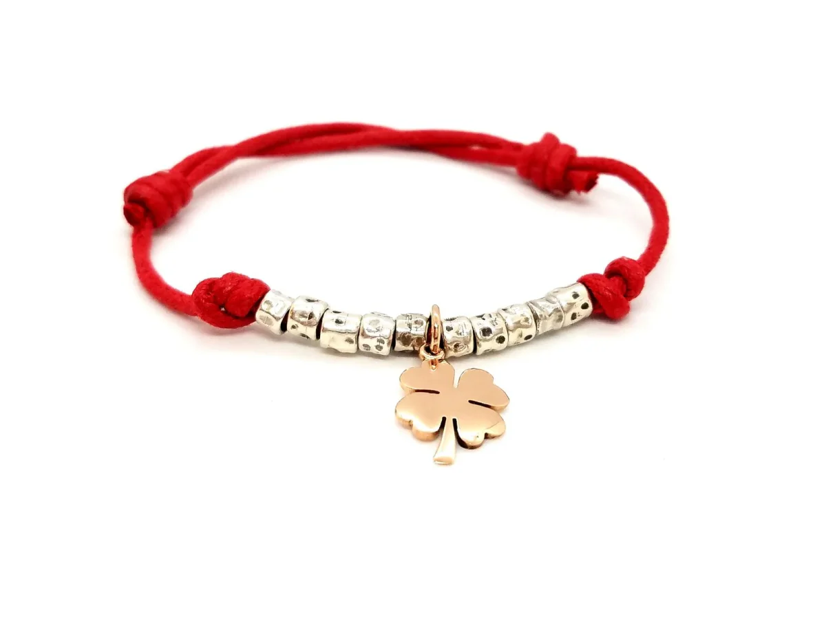 Dodo pomellato Bracelet Cordon Or rose, Argent