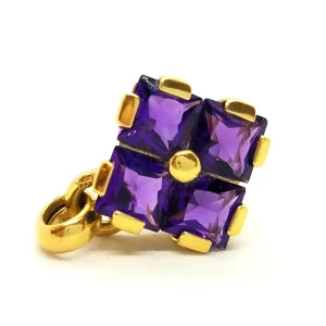 Pendentif Or jaune Améthyste