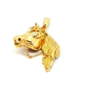 Pendentif Cheval Or jaune