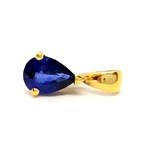 Pendentif Or jaune Saphir