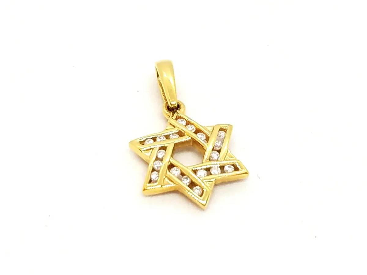 Pendentif Religieux Or jaune Diamant – Image 2