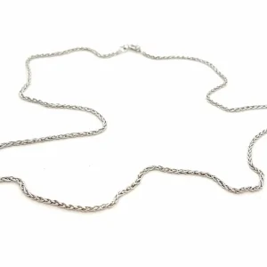 Collier Maille épi Or blanc