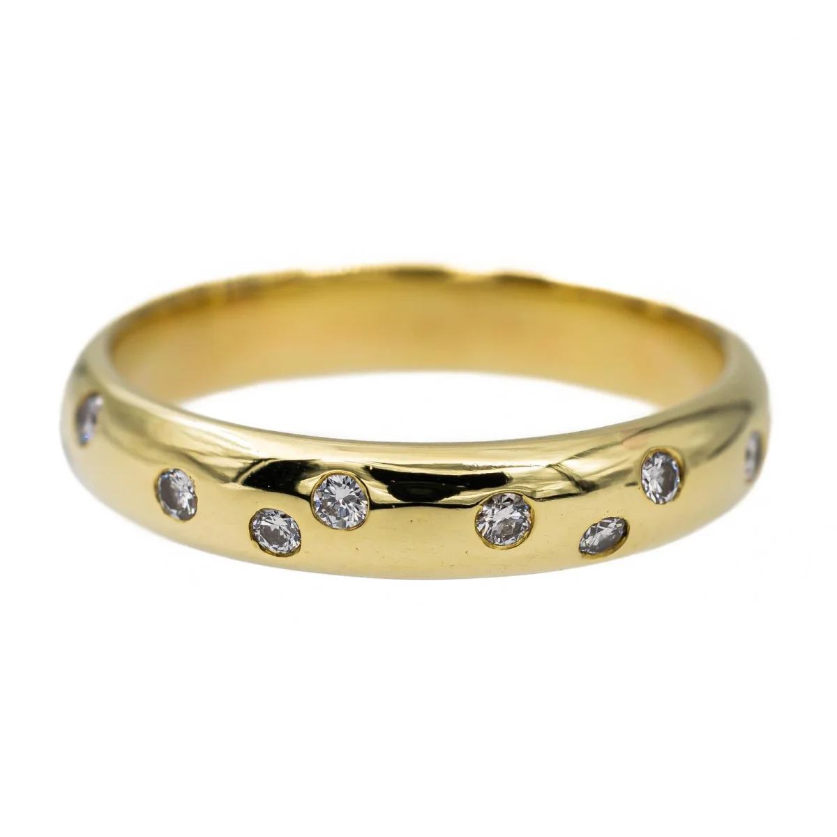 Bague Alliance Or jaune Diamant – Image 2