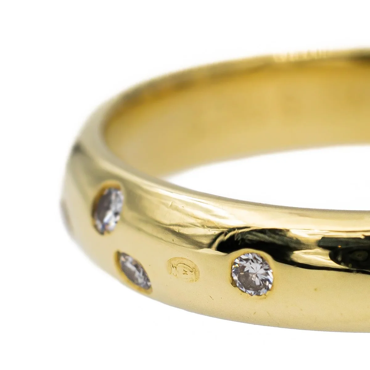 Bague Alliance Or jaune Diamant – Image 4