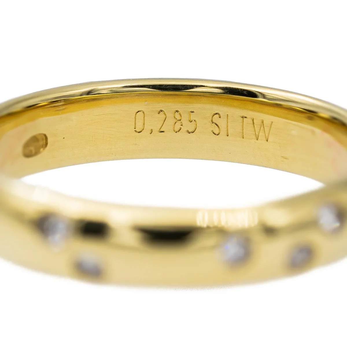 Bague Alliance Or jaune Diamant – Image 5