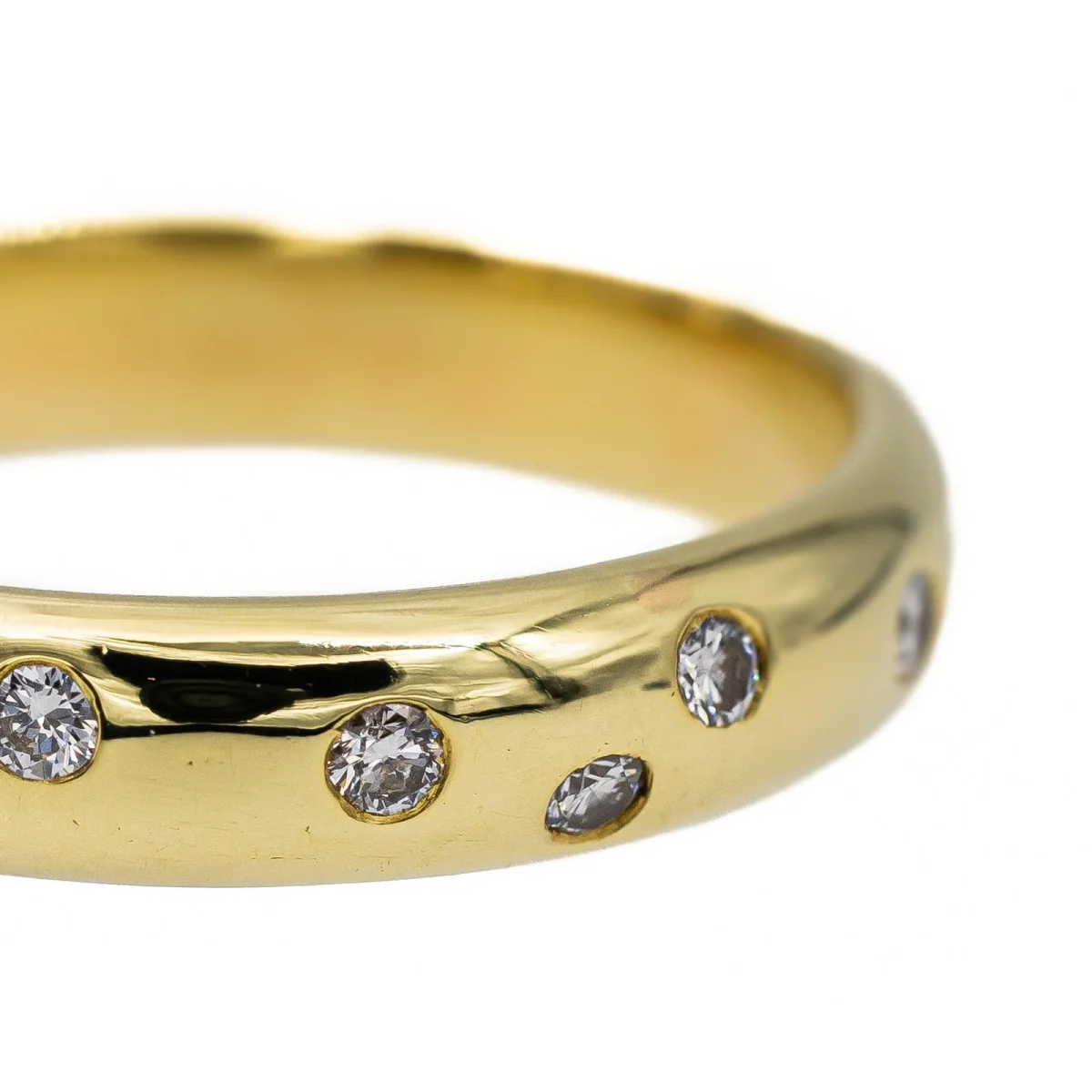 Bague Alliance Or jaune Diamant – Image 7