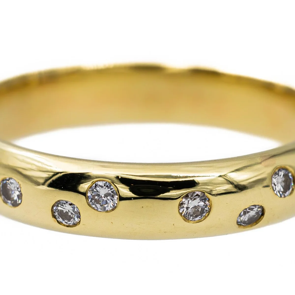 Bague Alliance Or jaune Diamant – Image 8