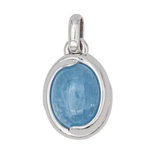 Pendentif Or blanc Agate