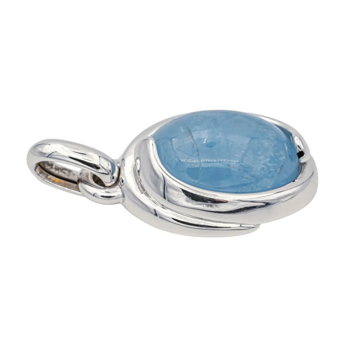 Pendentif Or blanc Agate – Image 4
