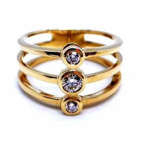 Bague Or jaune Diamant