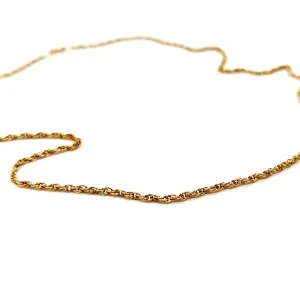 Collier Maille corde Or jaune