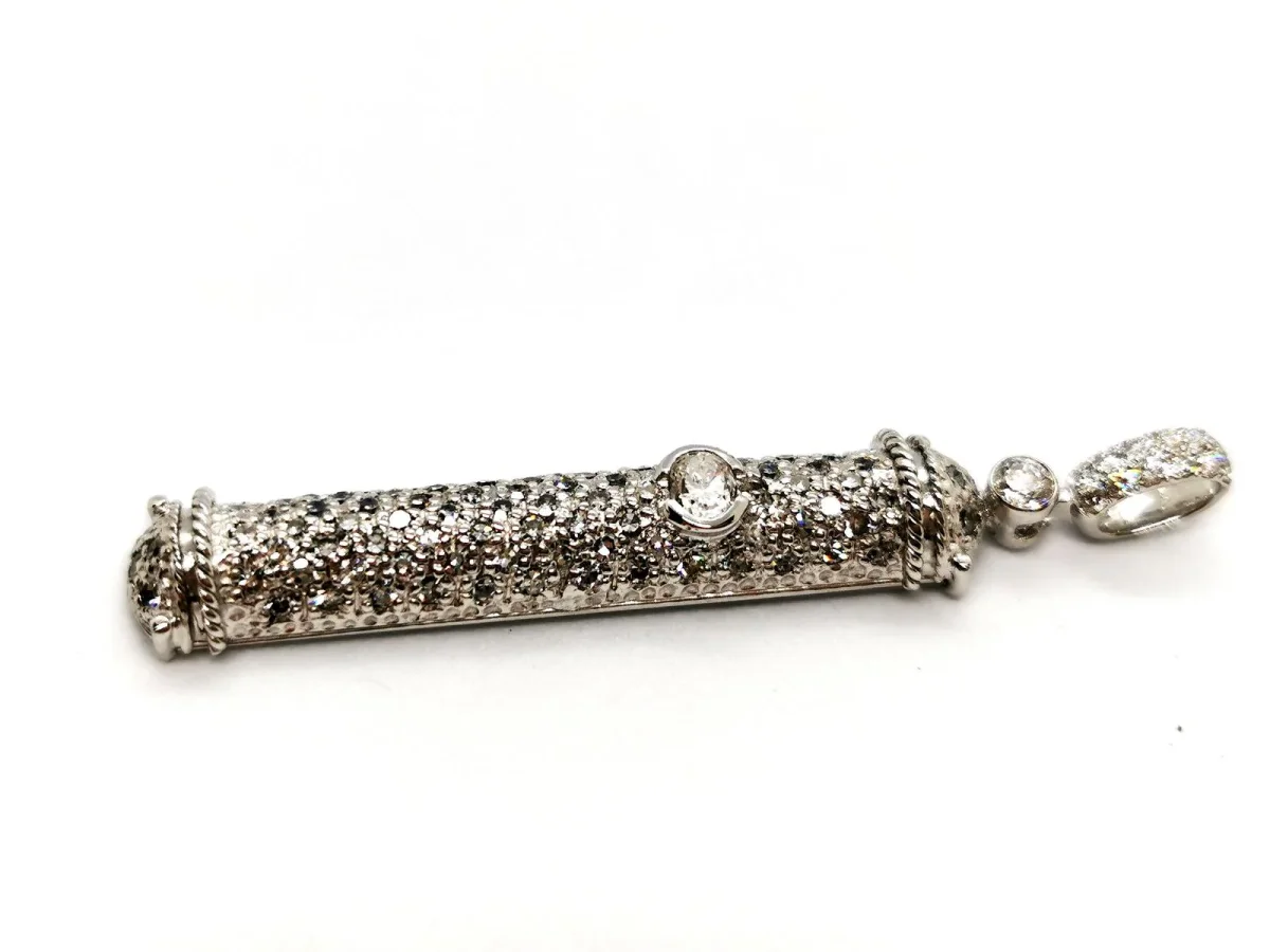 Pendentif Or blanc Diamant – Image 3