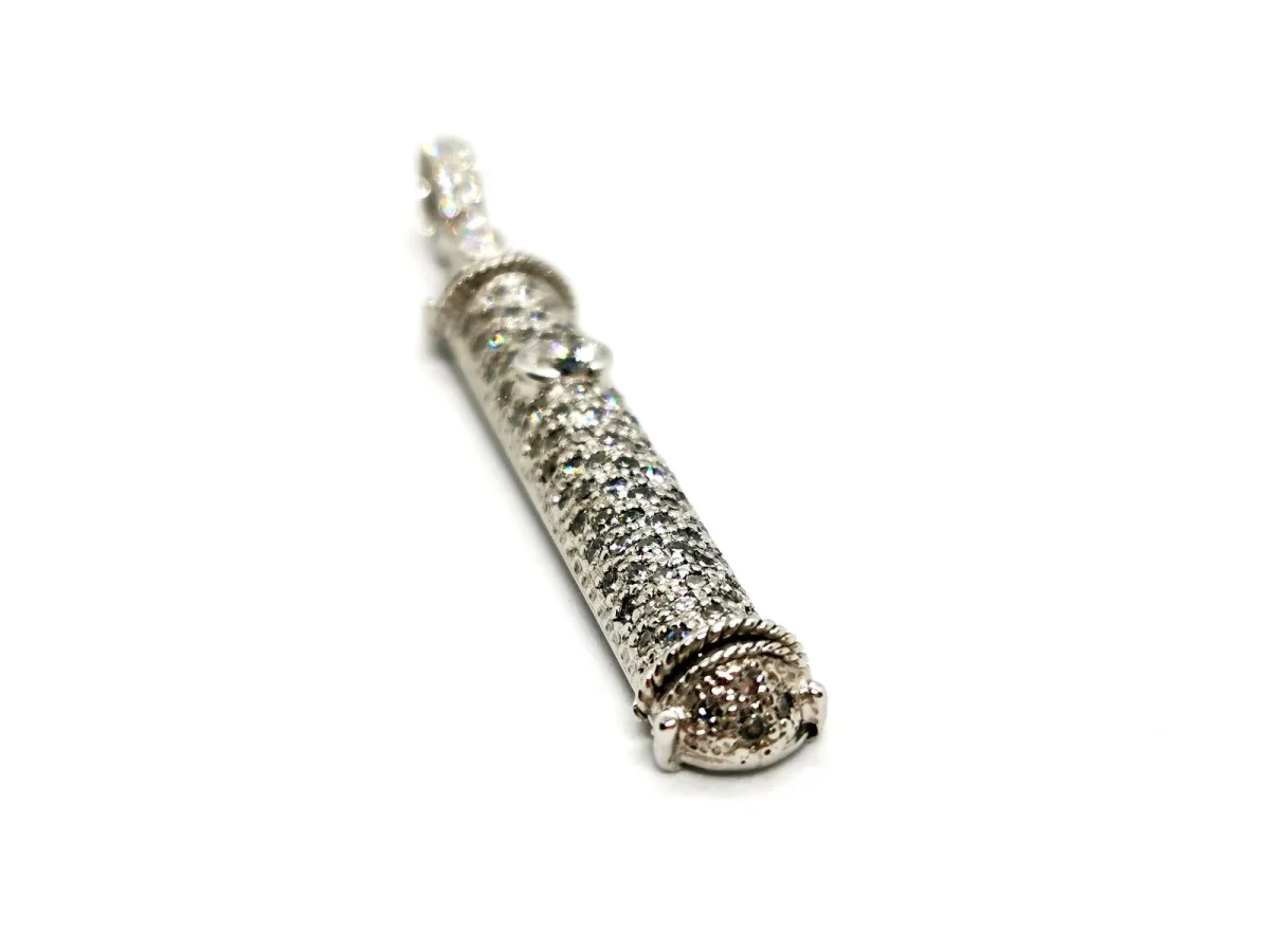 Pendentif Or blanc Diamant – Image 4