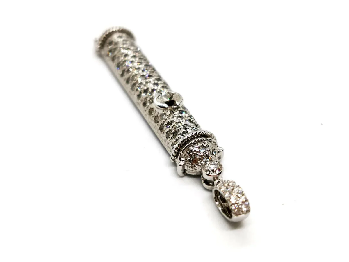 Pendentif Or blanc Diamant – Image 7