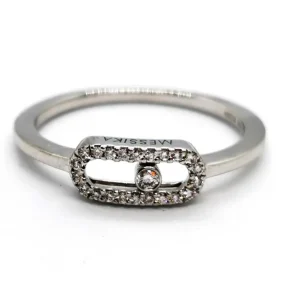 Messika Bague Move uno Or blanc Diamant