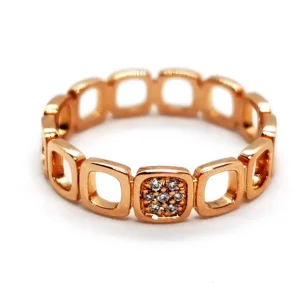 Dinh van Bague Impression Or rose Diamant