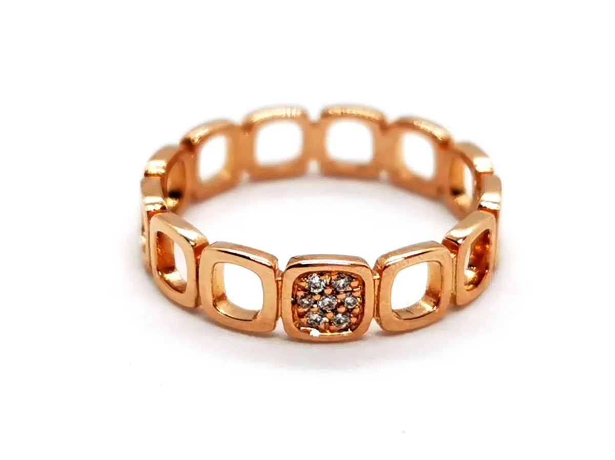 Dinh van Bague Impression Or rose Diamant – Image 2