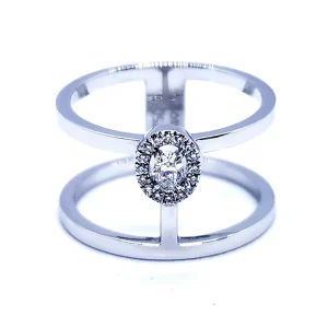 Messika Bague Glam'azone Or blanc Diamant