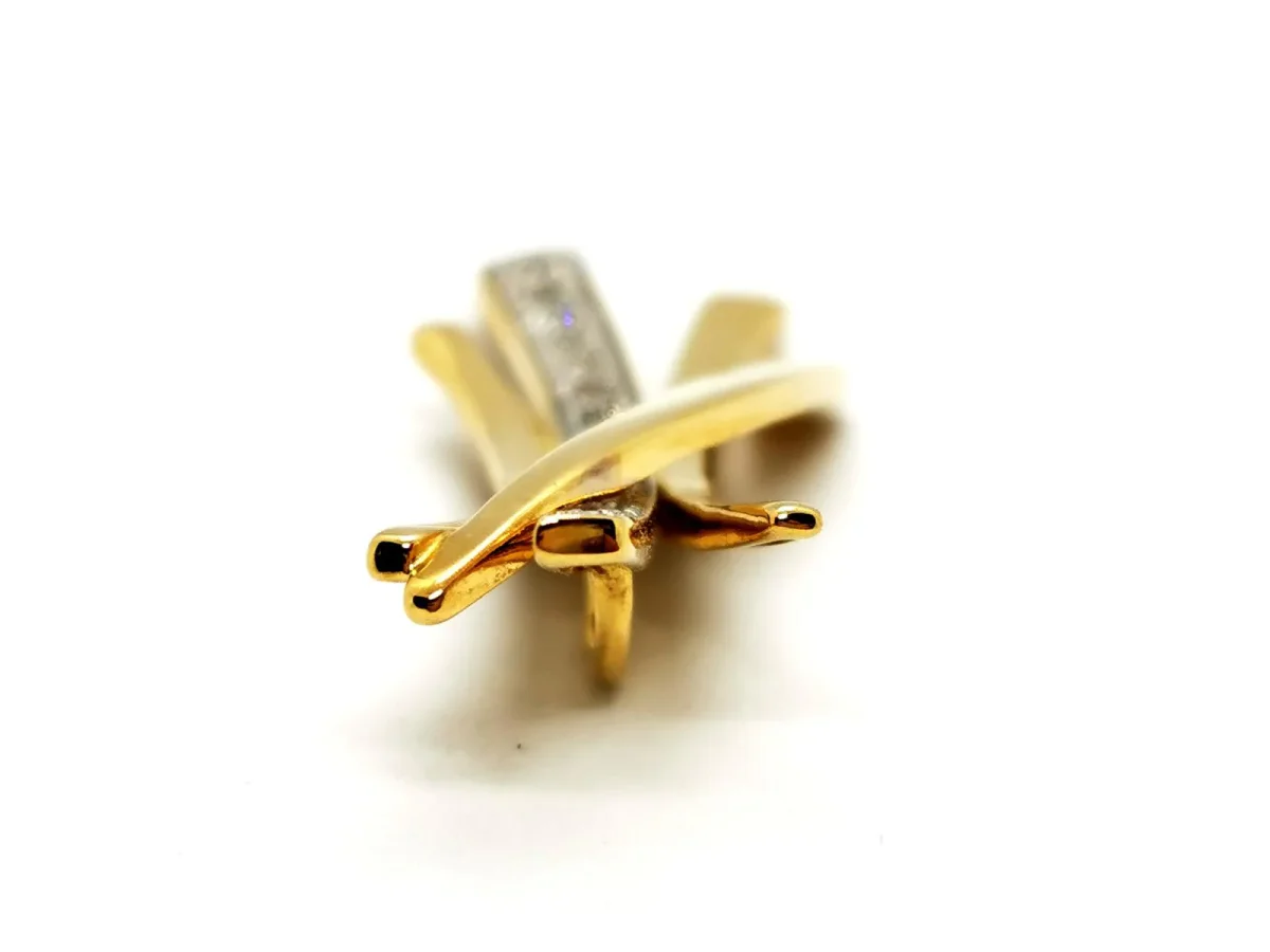 Pendentif Or jaune, Or blanc Diamant – Image 8