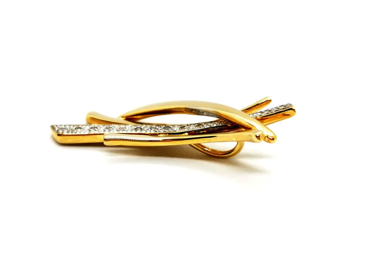 Pendentif Or jaune, Or blanc Diamant – Image 9