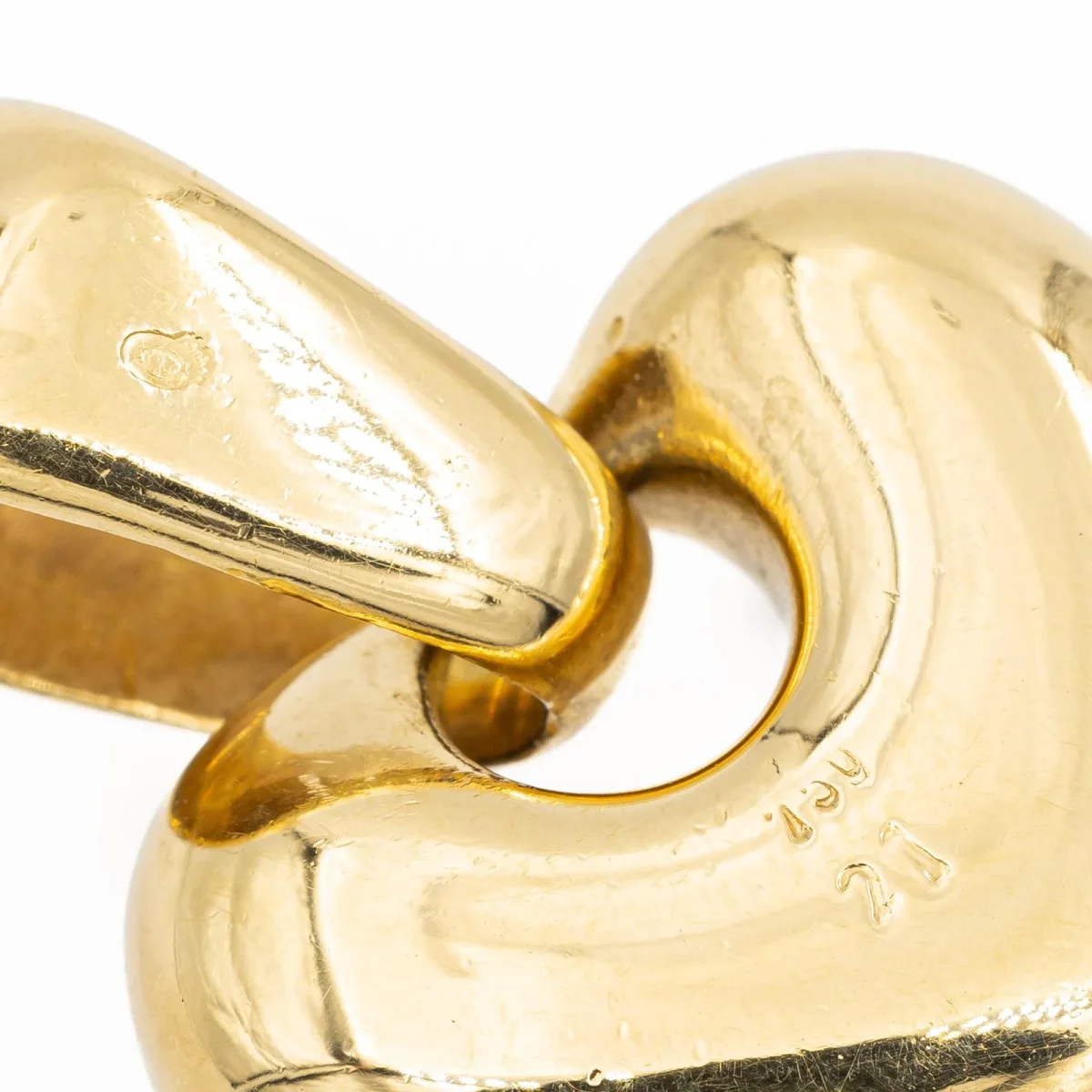 Pendentif Coeur Or jaune Diamant, Rubis, Saphir – Image 6