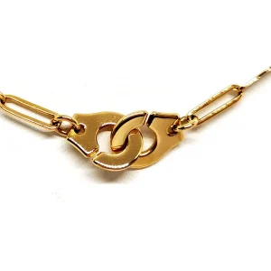 Dinh van Collier Ras de cou Menottes Or jaune