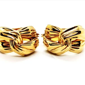 Yves saint laurent Boucles d'oreilles Créoles  Or jaune