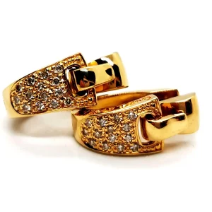 Guy laroche Boucles d'oreilles  Or jaune Diamant
