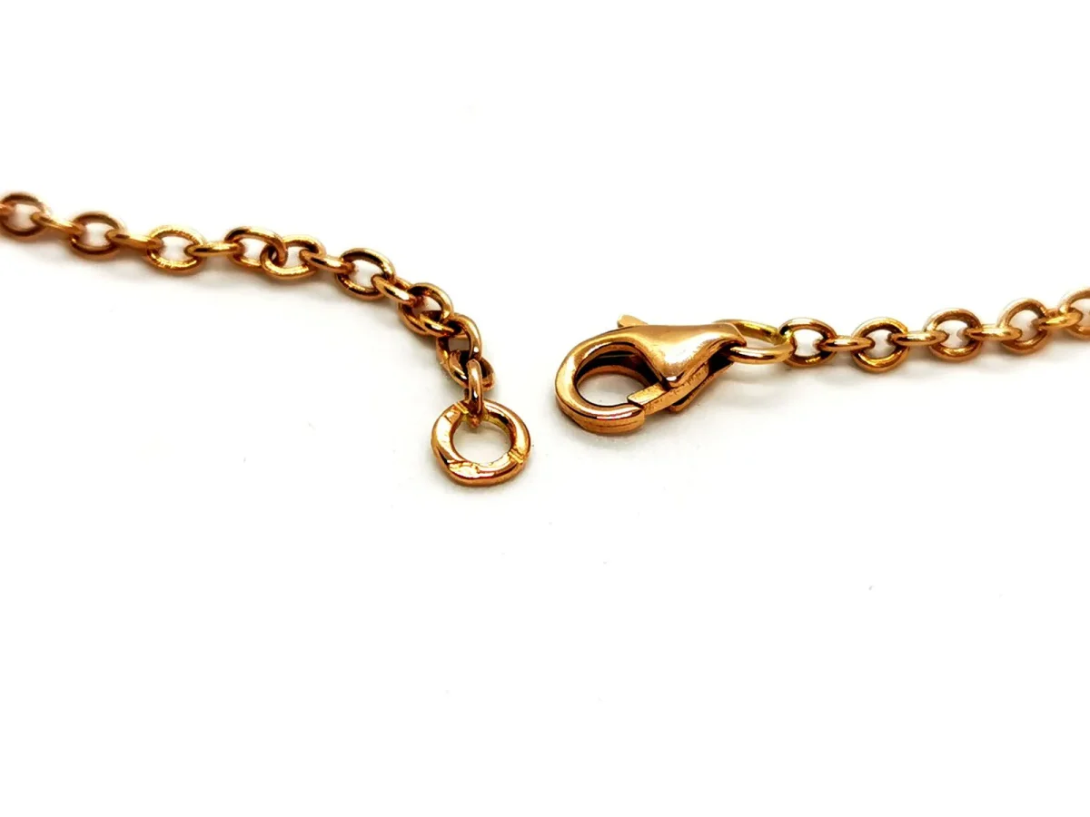 Collier Chaîne + pendentif Or rose Onyx – Image 6