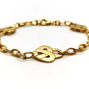 Poiray Bracelet Coeur entrelacé Or jaune
