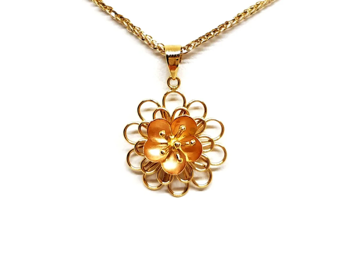Collier Chaîne + pendentif Or jaune – Image 2