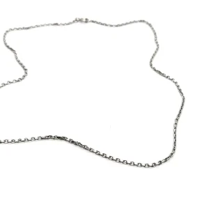 Collier Maille forçat Or blanc