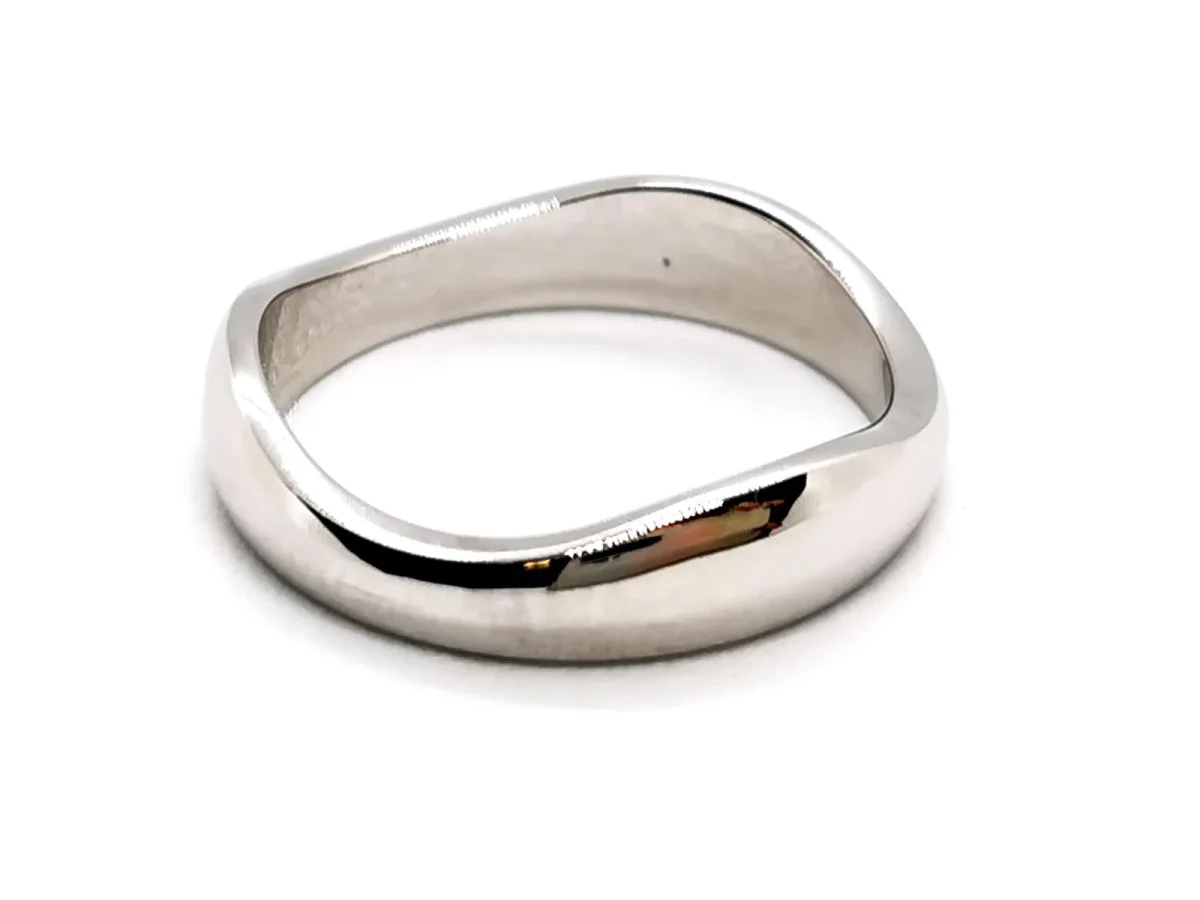 Bague Alliance Or blanc – Image 4