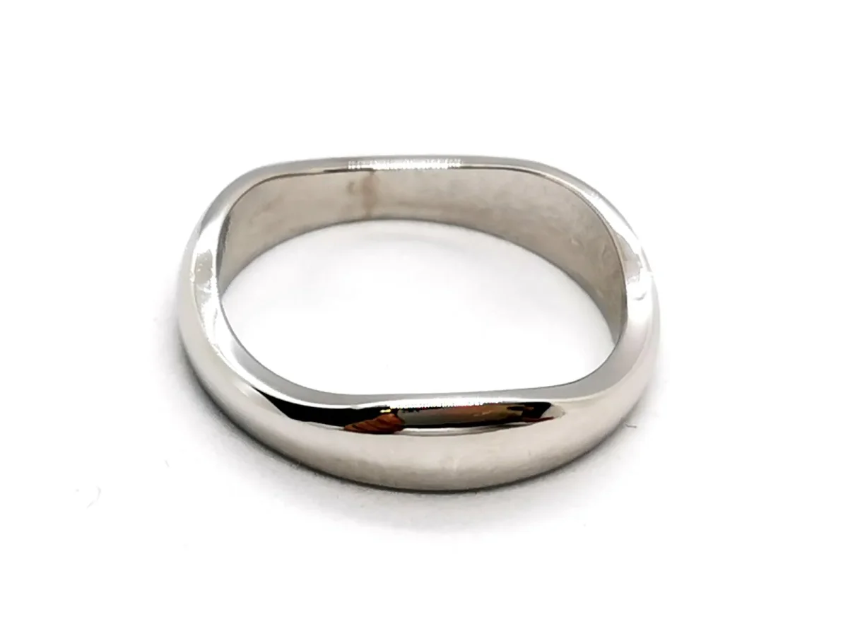 Bague Alliance Or blanc – Image 6