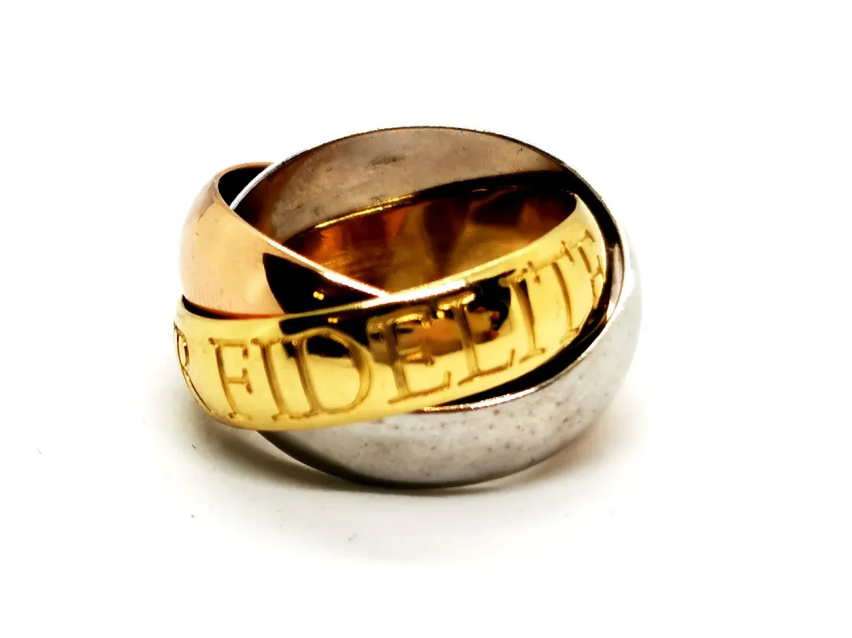 Cartier Bague Trinity Or rose, Or jaune, Or blanc