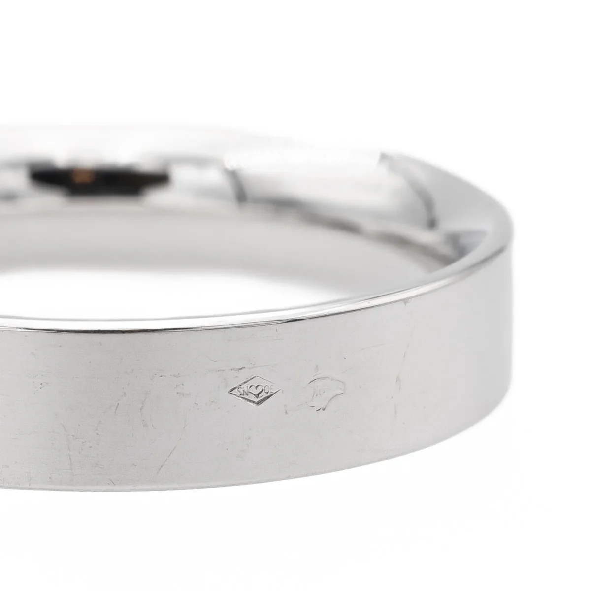 Bague Alliance Or blanc – Image 5