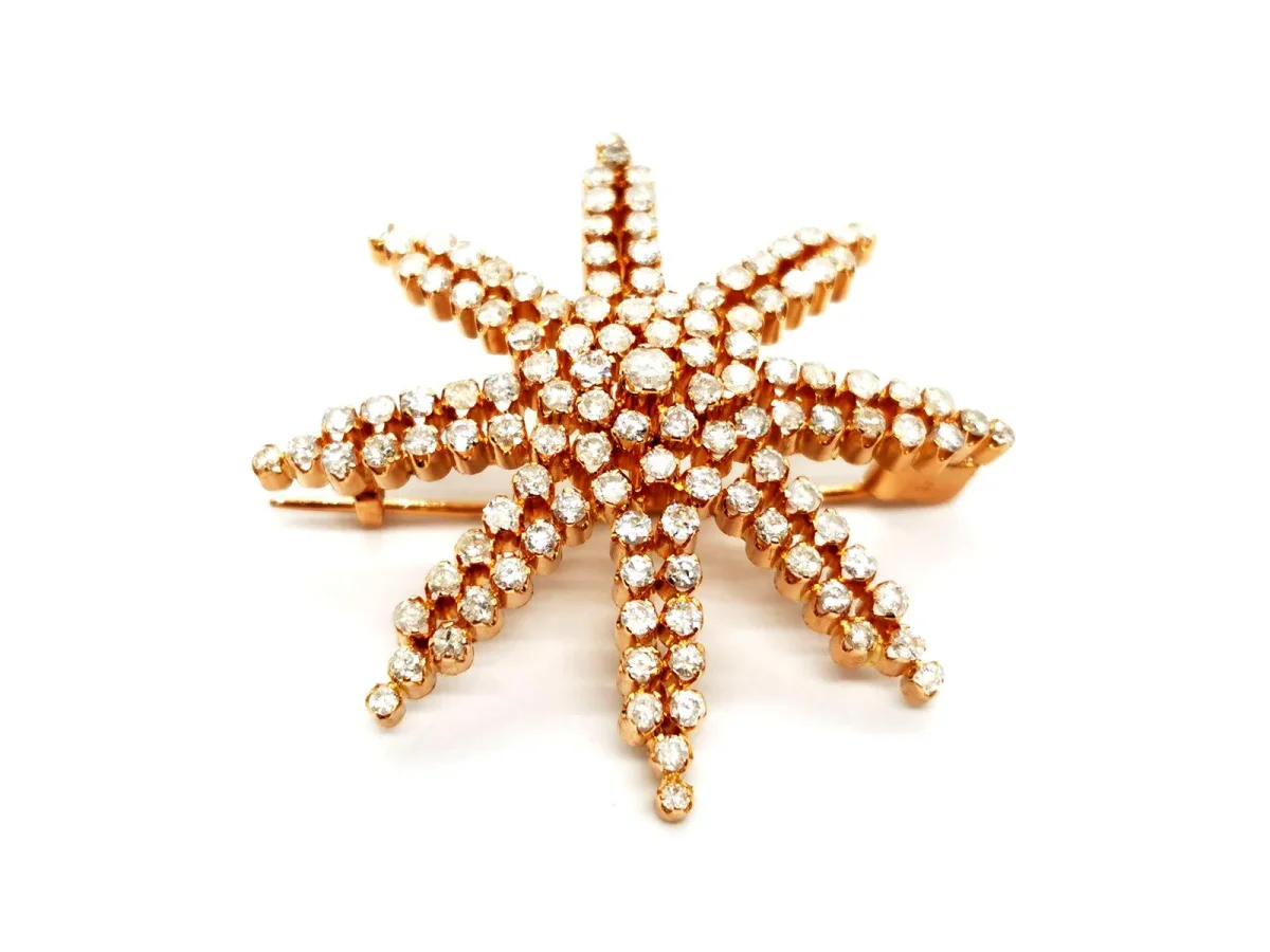 Broche Or jaune Diamant – Image 2