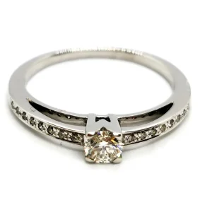 Mauboussin Bague Solitaire Or blanc Diamant