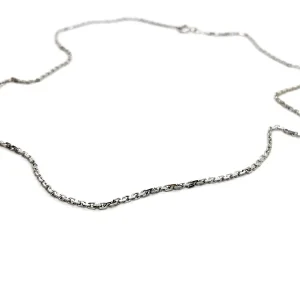 Collier Maille forçat Or blanc