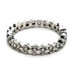 Bague Alliance Or blanc Diamant