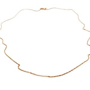Collier Maille forçat Or rose