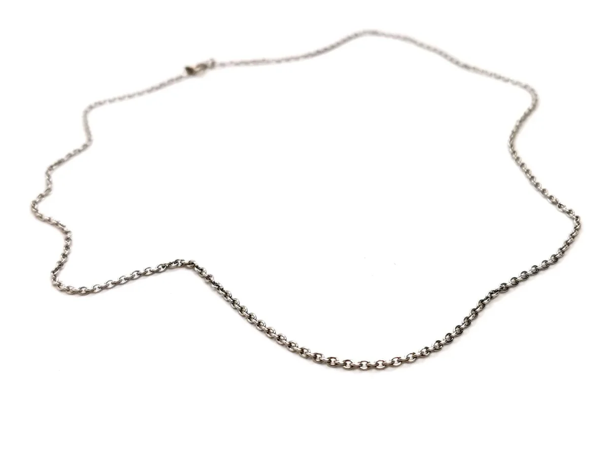 Collier Maille forçat Or blanc