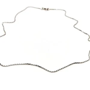 Collier Maille forçat Or blanc